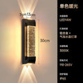 Outdoor waterproof crystal wall light - minimalist modern style for villa courtyards, up and down lighting, outdoor balcony and fence wall sconce