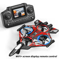 yl86 screen-controlled combat drone with light stunts, four-rotor circling, fixed height, and crash-resistant aircraft toy