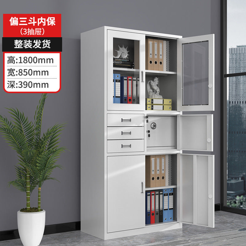 Iron office file cabinet, voucher cabinet, data cabinet, file cabinet with lock, steel storage cabinet, low cabinet, storage cabinet