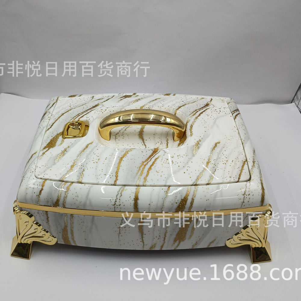 hot-selling square thermal insulation bucket factory direct sales stainless steel crisper box crisper lunch box 8945-8955-8965