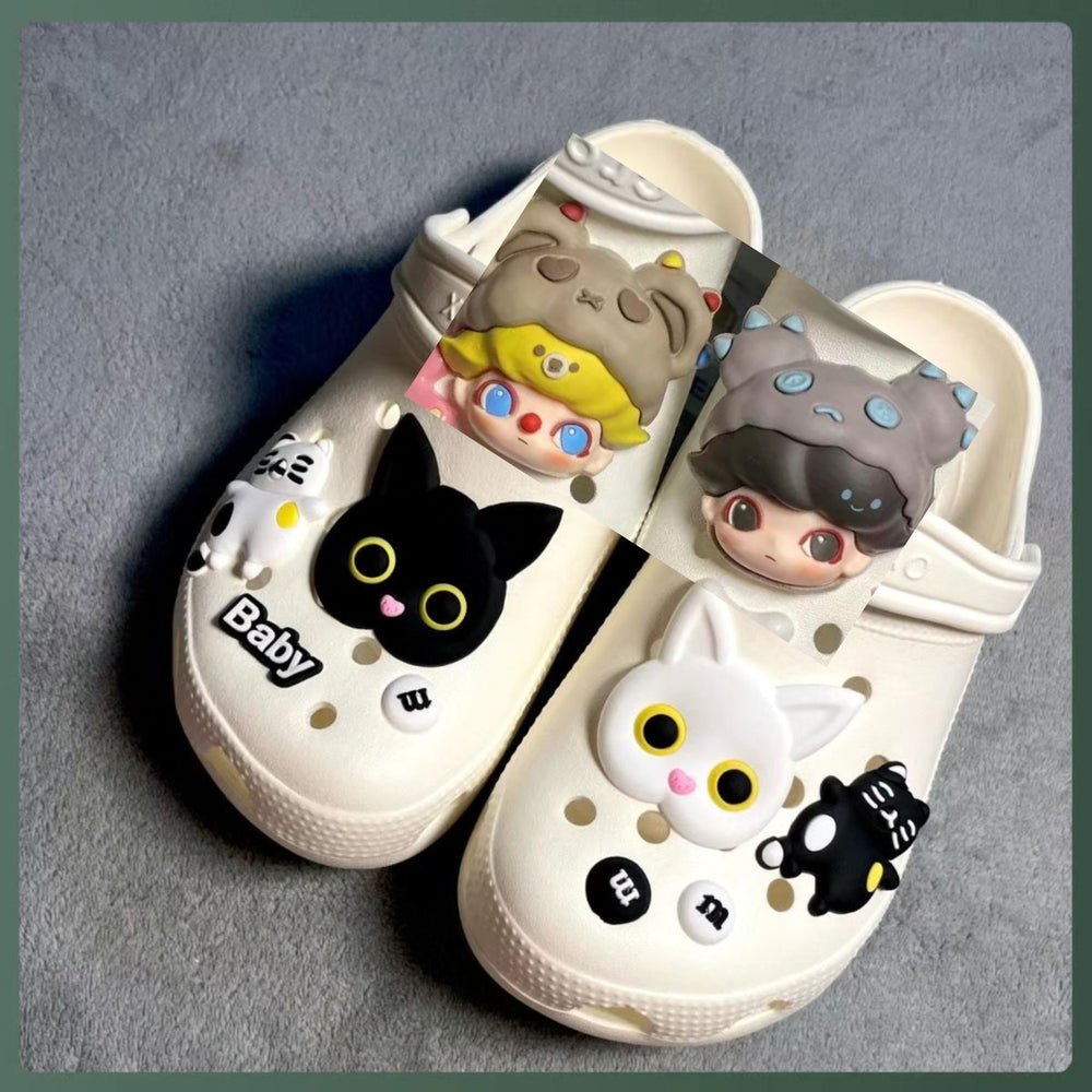 Cartoon shoe flower accessories diy shoe buckle bubble detachable hole stereo accessories cuteeasiest for match buckle
