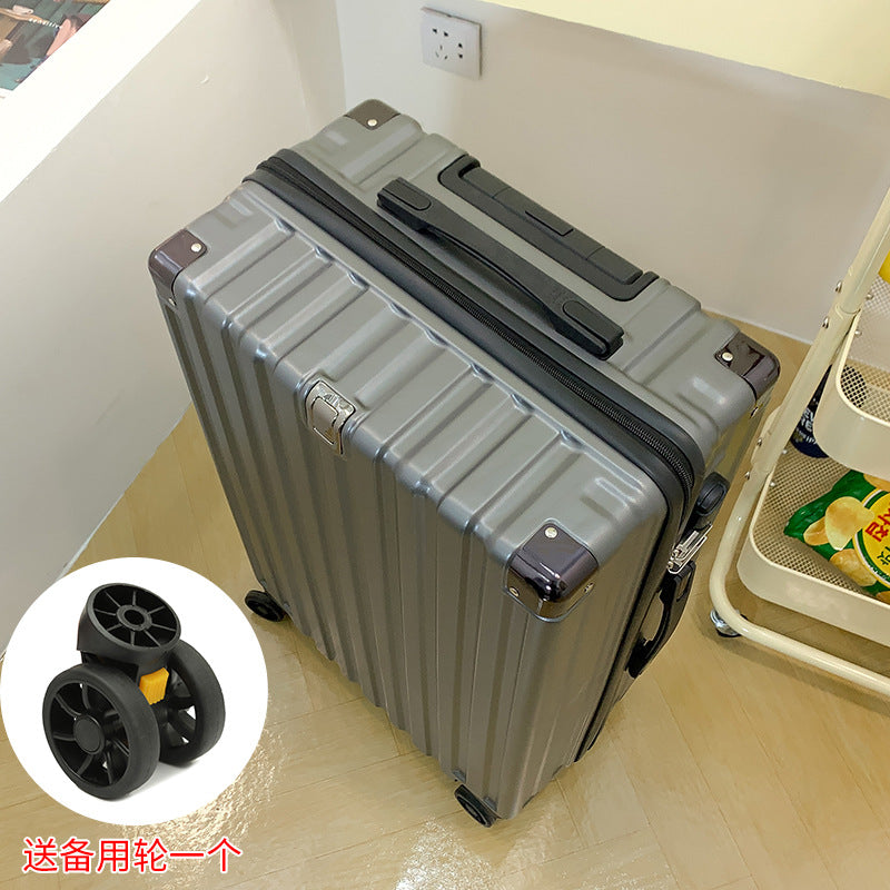 Cross-border luggage male student silent universal wheel 24 zipper box female new password box 26-inch suitcase wholesale
