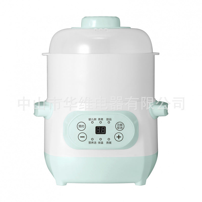 Electric mini ceramic stew pot - multifunctional, programmable, and timed for health & wellness. perfect for soups, bird's nest, and more. ideal gift