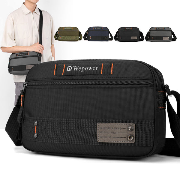 WEPOWER new messenger bag multi-layer waterproof and wear-resistant men's bag lightweight casual travel satchel men's shoulder bag