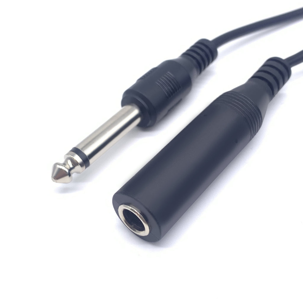 6.5Mm male and female head microphone audio box guitar extension cable 6.35mm mono microphone audio extension cable