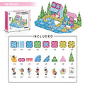 Romantic beach puzzle magnetic building blocks 94pcs