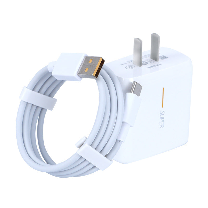 Suitable for oppo realme 65w super flash charger reno4pro mobile phone data cable ace fast charging findx2