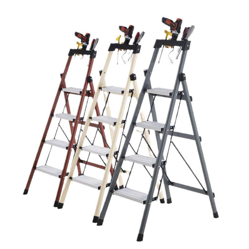 Mobile a-frame ladder, telescoping ladder, four-step/five-step ladder, indoor ladder, household folding ladder, heavy-duty carbon steel