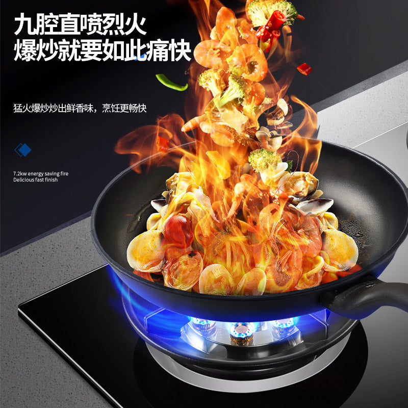 Wholesale high-power energy-saving gas stove, household double burner cooktop, built-in natural gas stove, gas stove, lpg stove
