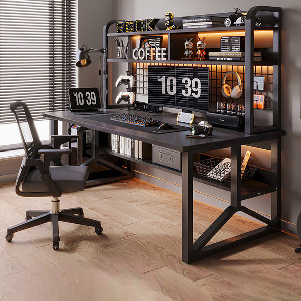 Desktop computer desk Bedroom Home desk Bookshelf Integrated table Student study table Simple e-sports table Shelf