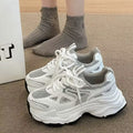 Dad shoes women's shoes 2026new arrivalsummer breathable easiest for matchwhite shoes heightenedthick solecasual sneakers