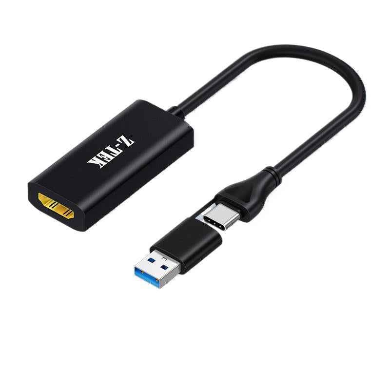 Ztek lite usb to hdmi video capture card - live streaming, pc & mobile compatible, type-c to high-definition camera adapter