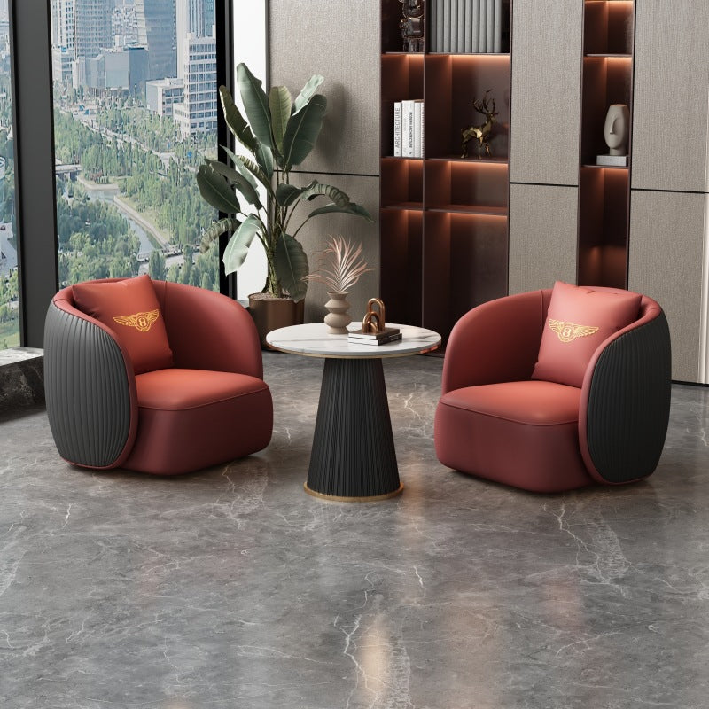 Sales office negotiation sofa accessible luxury modern high-end beauty salon rest area casual reception table and chair combination