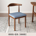 [walnut color] blue cotton and linen
