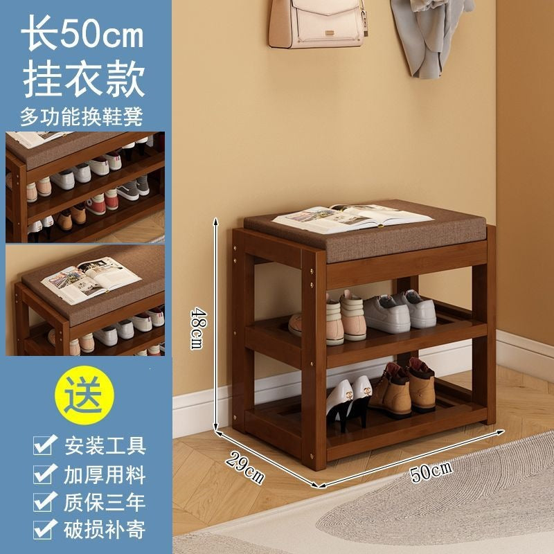 Durable, multi-tiered shoe rack and bench combo for entryways – perfect for small, narrow doorways. all-in-one shoe cabinet with bench seating for changing shoes