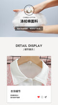girl cutedresslong sleeves fungus edge shirtpatchwork long skirt pink stereo flower children's a-line skirt