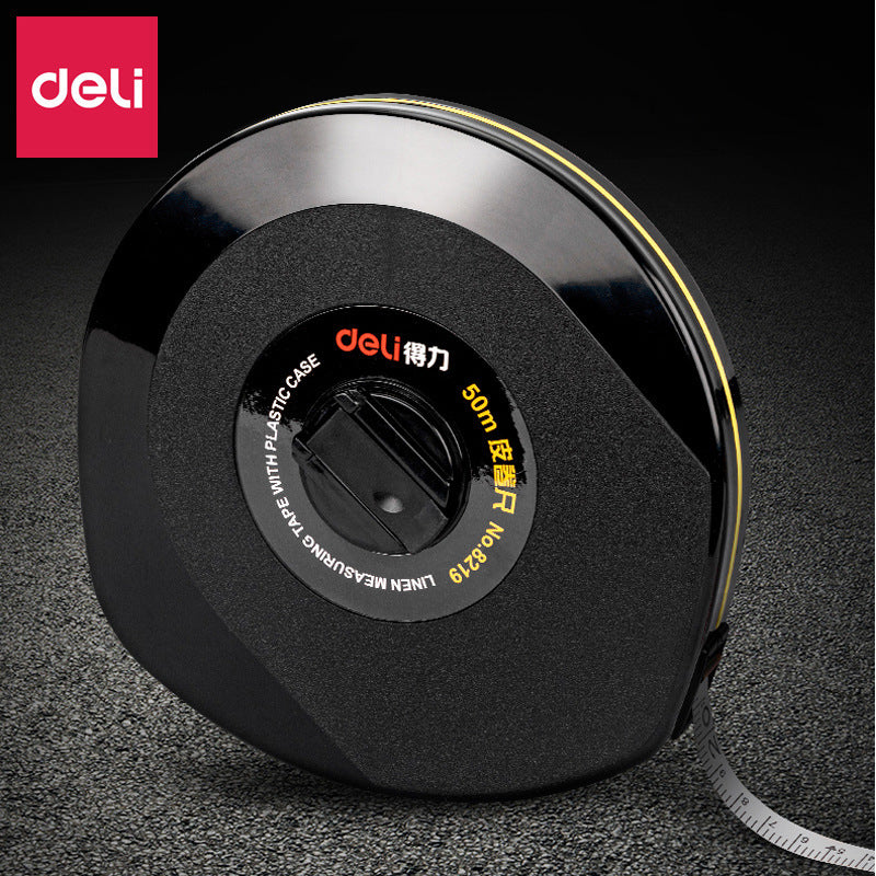Deli leather tape measure 30, 50 meters long tape measure, glass fiber tape measure, graduated leather tape measure wholesale