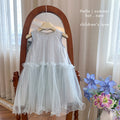 Princess dress  new girls' dress summer chic girls' skirt little girl's stunning sequin mesh dress