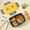 office worker lunch box, microwaveable, large capacity, picnic fruit plastic lunch box with cutlery gift