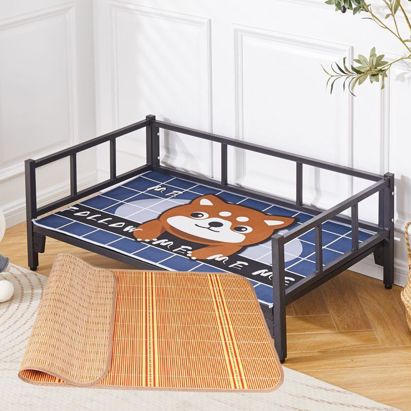 Pet iron bed neutral dog house bed off the subway art large, medium and small dogs teddy french fighting all year roundneutral dog house bed frame