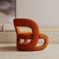 Designer single sofa chair wabi-sabi style homestay apartment leisure backrest bedroom irregular sofa solid wood minimalist