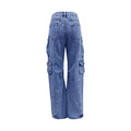 In stock - 20551#  cross-border e-commerce women's fashion european and american ins style new trendy cargo denim pants