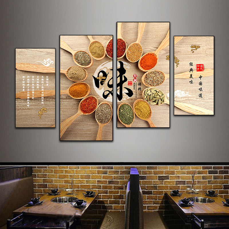 Hotel wall decoration painting Sichuan cuisine Hunan restaurant fast food restaurant box mural restaurant catering hot pot restaurant room painting