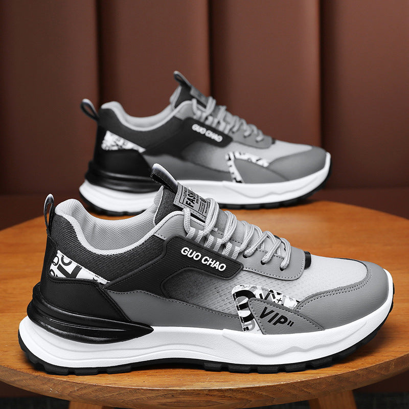 Summer men's shoes new breathable mesh shoes men's Korean version trendy versatile men's sports shoes casual dad shoes men's