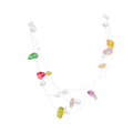Colorful beaded pearl necklace for women - summer dopamine jewelry stackable choker accessory - high-end clavicle chain for beach vacation