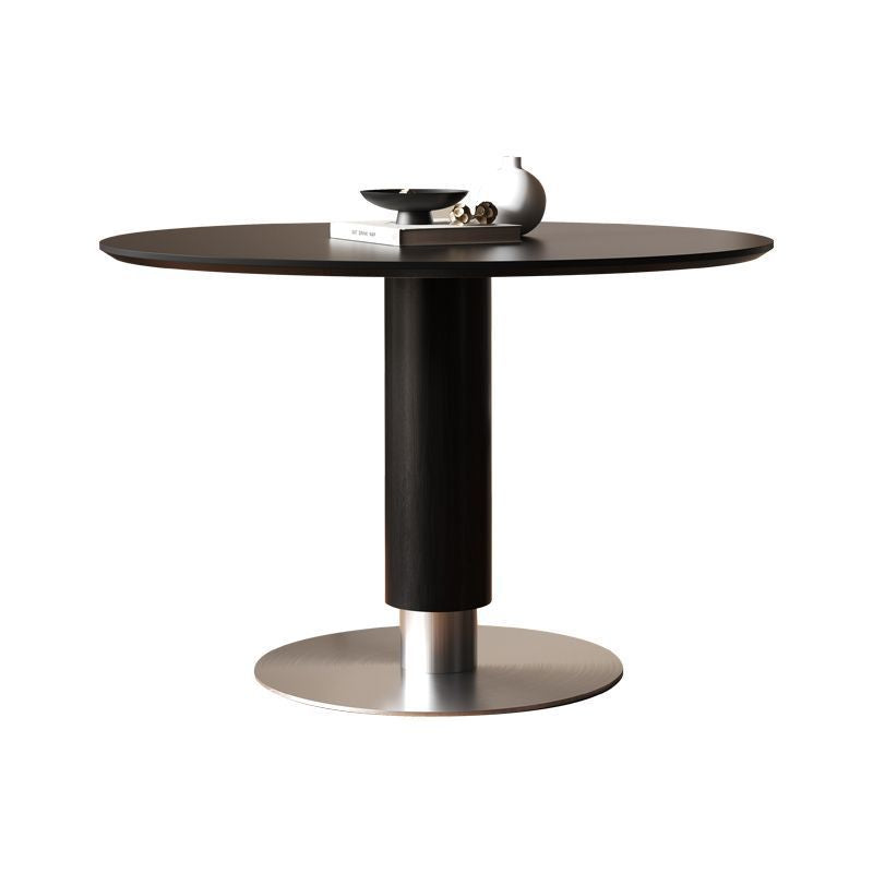 For homesmall apartment restaurant modern casual solid wood dining table via round table medieval travertine slate dining table and chair combination