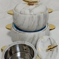 3pcs gold-plated and silver-plated 3-piece thermal insulation box 1l-2l-3.5l