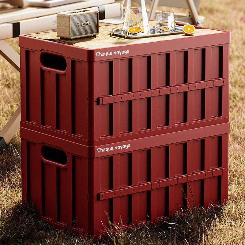 Spot free shipping repurchase outdoor camping outing car trunk multi-functional finishing box car bedside storage