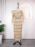 african women's clothing plus size new arrivalins  fashionexportsexy tassel dinner sequindress