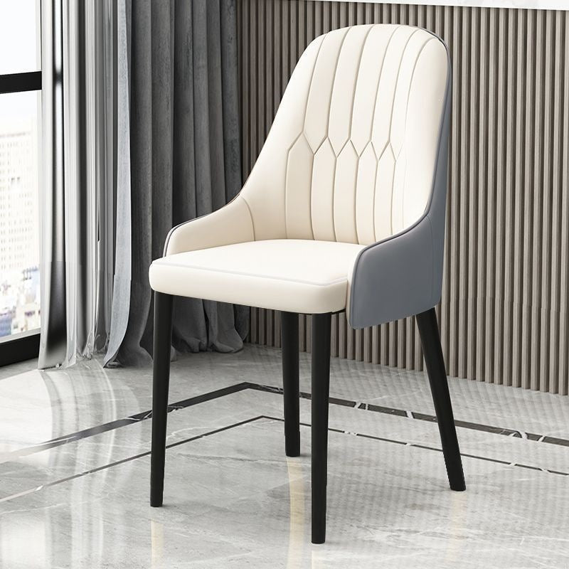 Hotel & home light luxury dining chair - minimalist modern backrest stool, office chair, restaurant leisure chair, dining table chair - metal & other materials