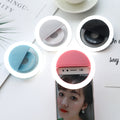 Mobile phone beauty fill light rk12 selfie led portable clip round rechargeable fill light night light flash