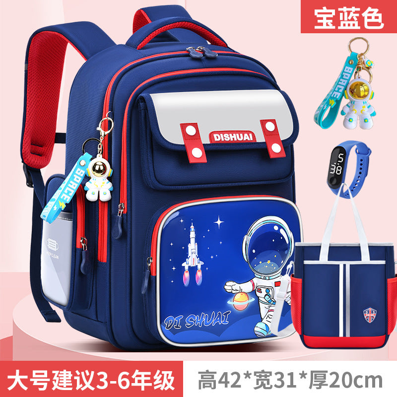 Elementary school backpack for boys, grades 1-2, ages 3-6, lightweight, child-friendly, spine-protecting, 2026 new model