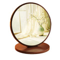 For homesolid wood cosmetic mirror women's bedroom dressing table mirror retro portable foldable large desktop desktop dressing mirror