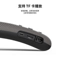 New neckband wireless bluetooth speaker - fabric, waterproof, portable, wearable subwoofer for outdoor use