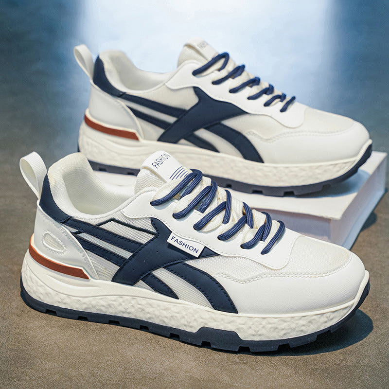 Men's spring 2026 new lightweight soft sole casual shoes - shock absorbing athletic sneakers - versatile trendy shoes for students