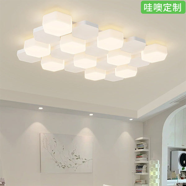 [Wow] Living room ceiling lamp creative honeycomb ball atmosphere dining room bedroom led lamp simple modern lamp