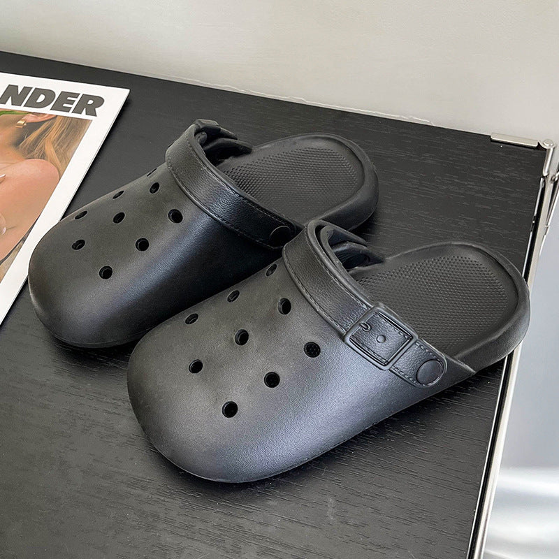 Women's summer clogs: comfortable, thick-soled, non-slip beach sandals with closed toe – new arrivals