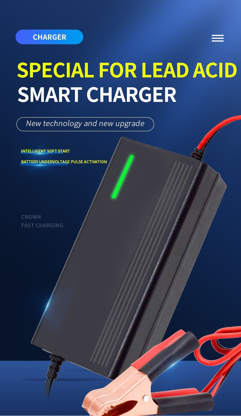 12v 10a fully automatic pulse repair battery charger for car, motorcycle, and energy storage batteries