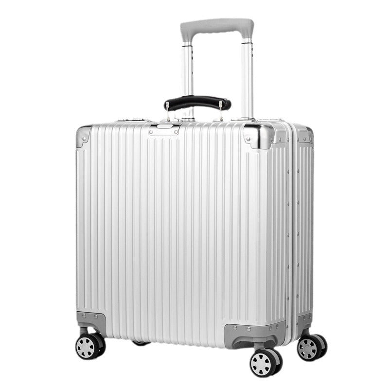 All-aluminum magnesium alloy trolley case 18-inch boarding case 20-inch suitcase bag all-metal small suitcase password box