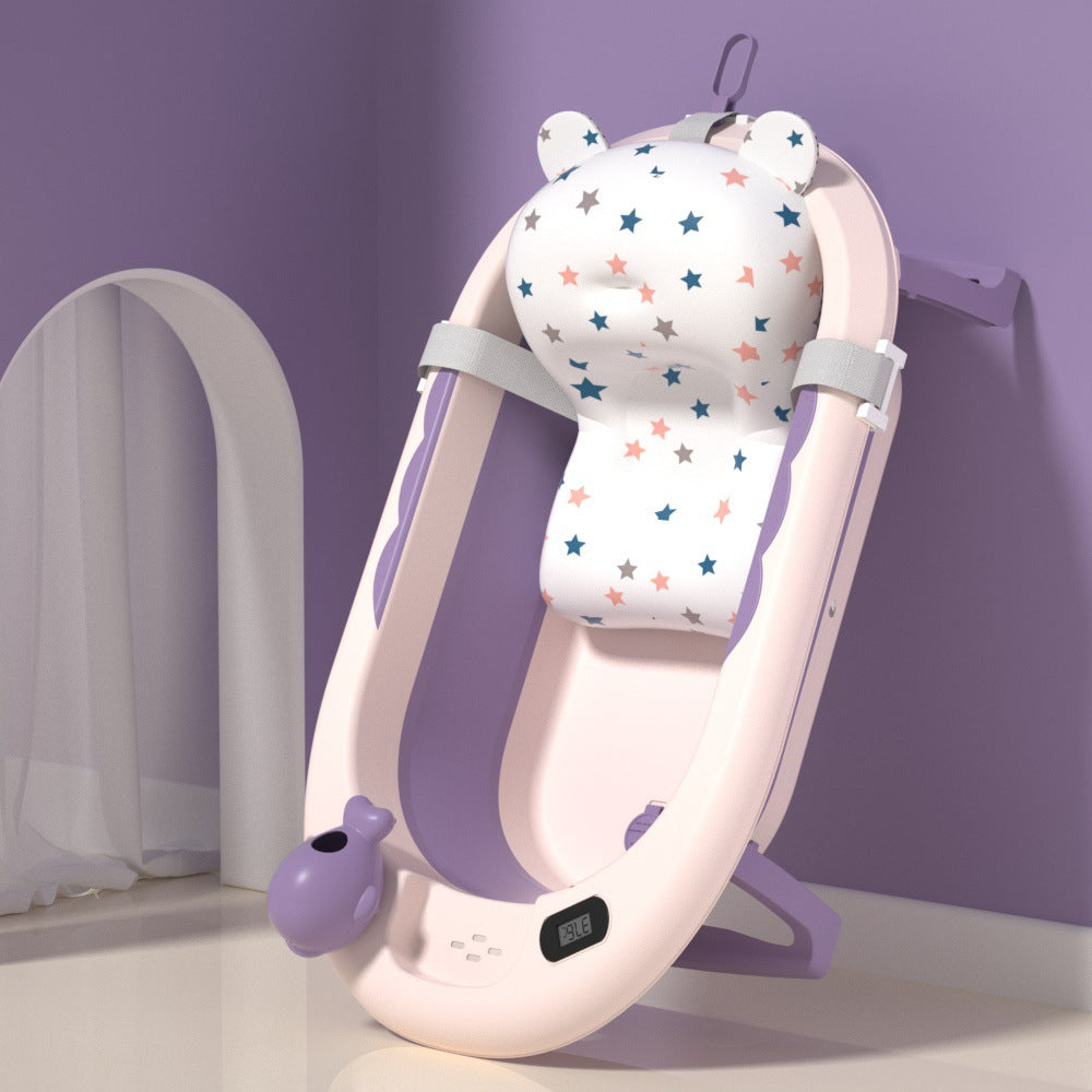 Wholesale baby folding bathtubs - universal newborn support, soaking bucket, home use, kids' bath tub, baby bath basin