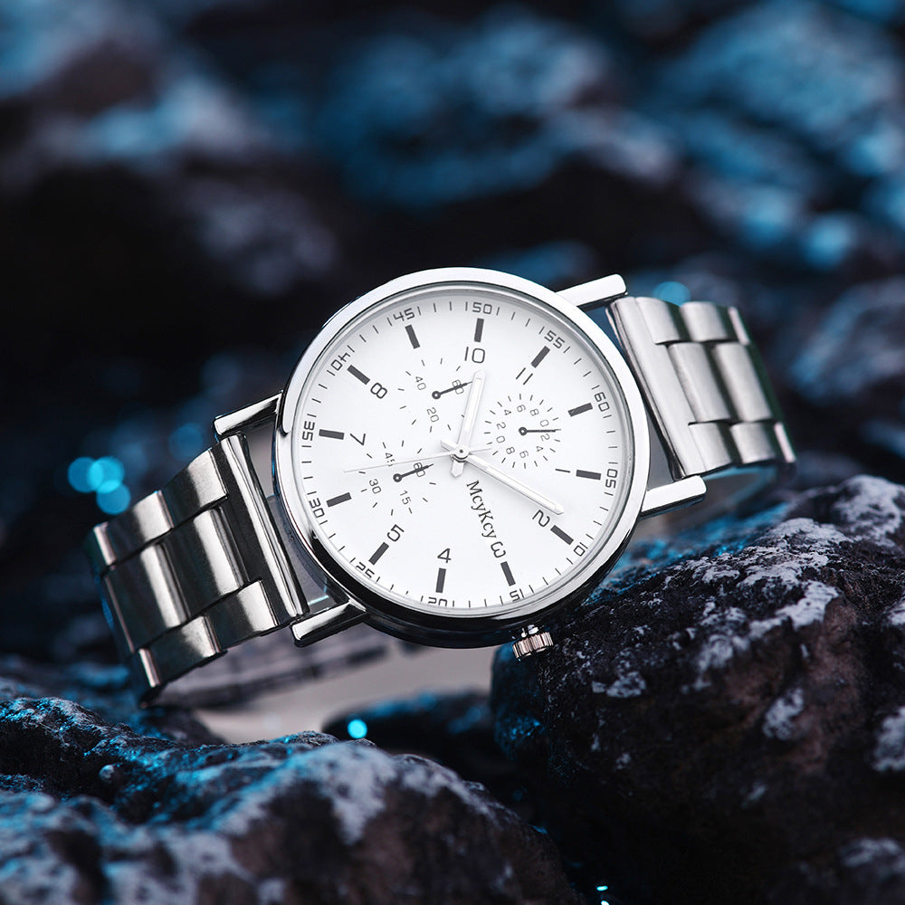 Mcykcy factory direct men's watches - wholesale gift watches - minimalist steel band quartz men's watch