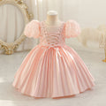 New arrival: puff sleeve lace princess dress for girls - perfect for birthday parties and special occasions!