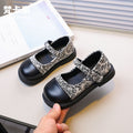 Vancahao girls' flats - new autumn  collection: stylish princess shoes for kids, soft-soled korean fashion leather shoes