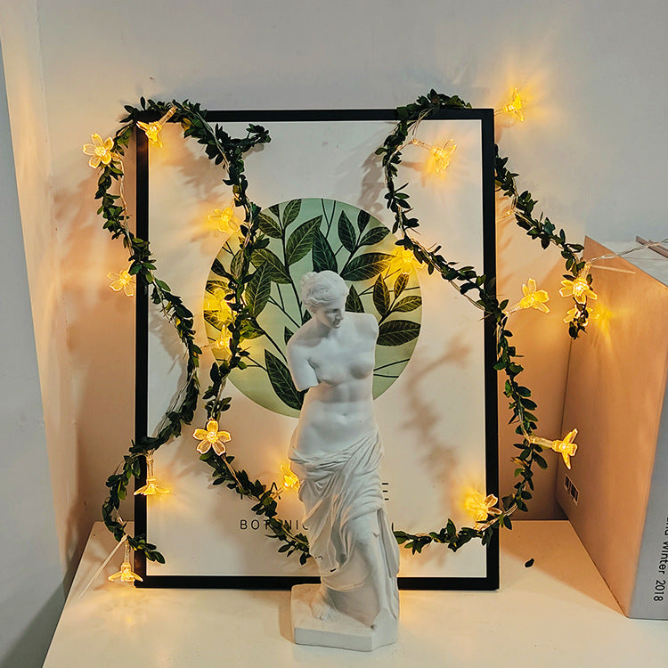 LED cherry blossom light string camping atmosphere light string small colorful lights flash birthday room arrangement stall light strip decoration