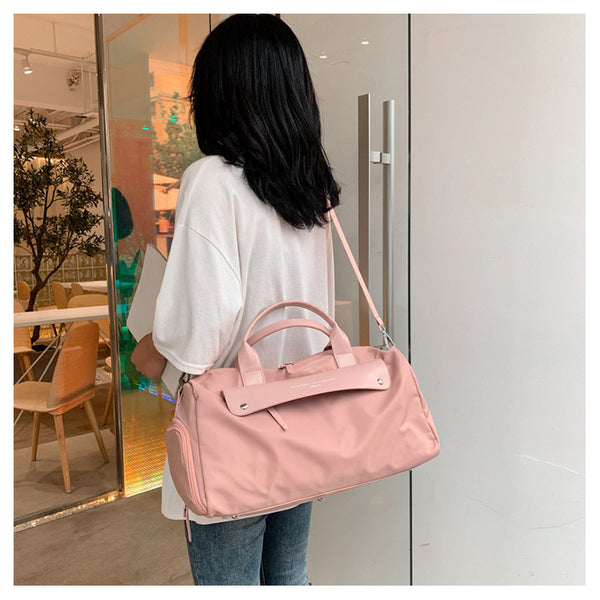 Korean style sports fitness handbag, luggage travel commemorative travel bag, fitness yoga shoulder oblique span bag