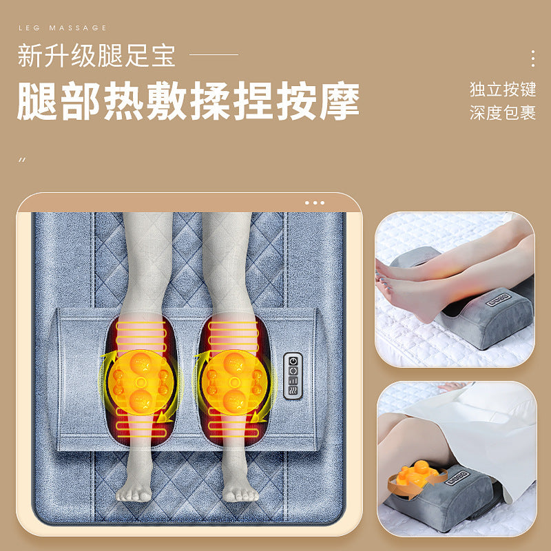 electric multifunctional foldable kneading for home massager massage mattress massage mat for cervical spine and waist